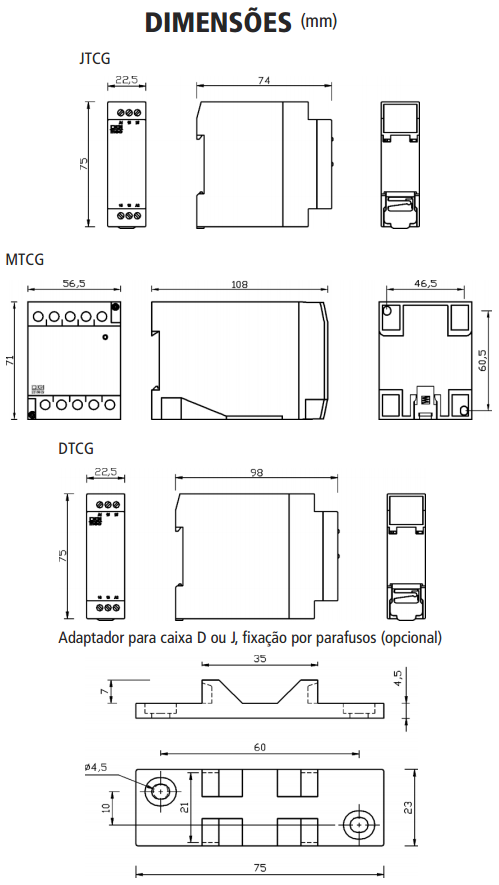 DTCG-JTCG-MTCG-RELE-CICLICO-SINALIZACAO-DIMENSAO